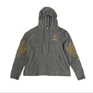 PINK Victoria Secret ASU Sun Devils gray hoodie